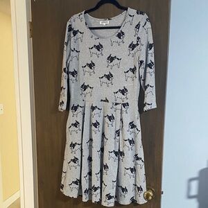 LA Soul women’s size XL gray dog dress